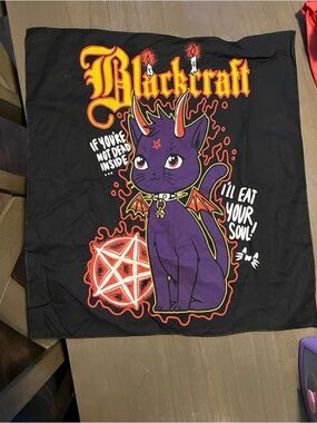 Blackcraft Purple Demon Cat Bandana - Black